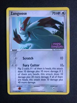 Zangoose 34/110, Reverse Holo Rare, Pokemon Card, Delta Species Set, Rare - Image 1