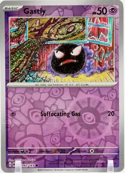 Gastly - 092/165 - Common - Reverse Holo NM, English Pokemon Scarlet & Violet - - Image 1