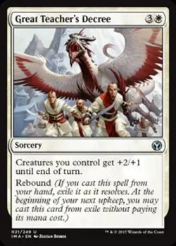 Great Teacher's Decree - Near Mint MTG Iconic Masters - Image 1