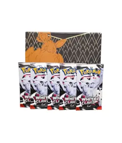 Pokemon Scarlet & Violet White Flare Booster Packs Bundle Of 5 - Image 1