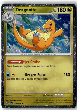 Dragonite (Cosmos Holo) 149/165 Holo Pokemon Holo NM/M - Image 1