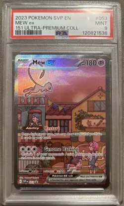 Pokemon Mew ex 053 151 Ultra-Premium Collection Promo Foil PSA 9 - Image 1