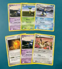 Pokemon TCG: Majestic Dawn Lot with Prinplup, Regular, English, MP/HP (6 Cards) - Image 1