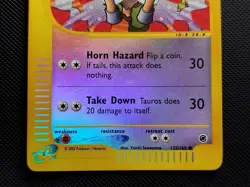 (GD-EX) Tauros 133/165 2002 Expedition Base Set Reverse Holo Pokemon Card - Image 4