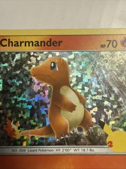 🔥 Pokemon Charmander 9/25 HOLO 25th Anniversary Mcdonalds Promo 2021 Card LP+ - Image 4