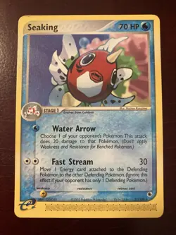 Seaking 21/109 Ruby & Sapphire Regular Rare English 2004 Pokemon TCG Card - Image 1