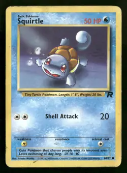 Squirtle - 68/82 - Common - Team Rocket - Pokemon Card - HP - Image 1