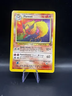 Pokemon Flareon Holo Rare Jungle Unlimited Edition 3/64 - Image 1