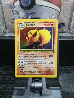 Flareon - 3/64 - Holo Rare - Unlimited Pokemon Card Jungle Excellent #444 - Image 1