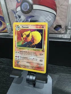 Flareon - 3/64 - Holo Rare - Unlimited Pokemon Card Jungle Excellent #444 - Image 3