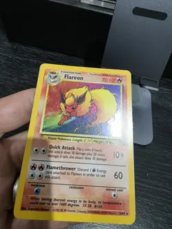 Flareon - 3/64 - Holo Rare - Unlimited Pokemon Card Jungle Excellent #444 - Image 5