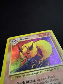 Pokemon Flareon Holo Rare Jungle Unlimited Edition 3/64 - Image 2