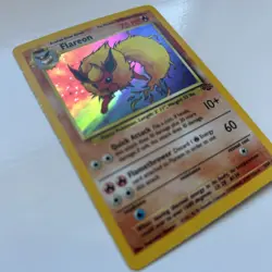 Pokemon Flareon Holo Rare Jungle Unlimited Edition 3/64 - Image 2
