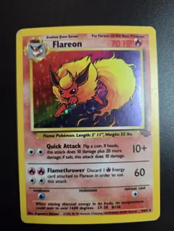 Flareon 3/64 - Jungle Unlimited - Holo Rare - WOTC - Pokemon Card -MP- - Image 1