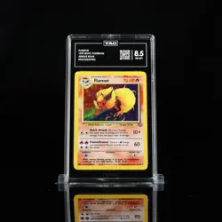 Pokemon TCG Flareon Jungle 3/64 Holo Unlimited Holo Rare TAG 8.5 NM-MT+ - Image 1