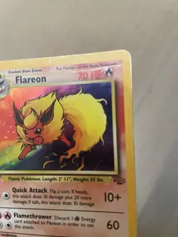 Pokemon TCG Flareon Jungle 3/64 Holo Unlimited Holo Rare - Image 4