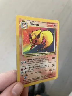 Pokemon TCG Flareon Jungle 3/64 Holo Unlimited Holo Rare - Image 5