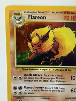 Pokemon TCG Flareon Jungle 3/64 Holo Unlimited Holo Rare - Image 2