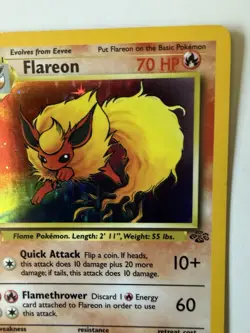 Pokemon TCG Flareon Jungle 3/64 Holo Unlimited Holo Rare - Image 3