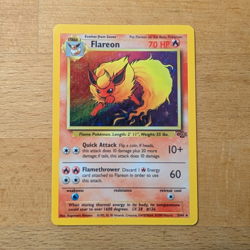 Pokemon TCG Flareon Jungle Holo Rare 3/64 Unlimited 70 HP English 1999 - Image 1