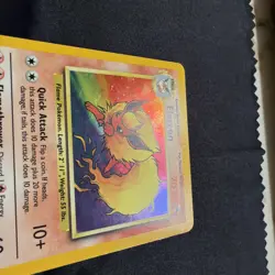 No Symbol Error - Pokemon Flareon Jungle 3/64 Holo Rare Unlimited LP - Image 3