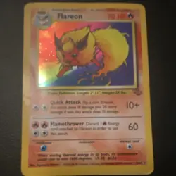 Pokemon TCG Flareon Jungle Holo Rare Unlimited Card 3/64 1999 WOTC Vintage - Image 3