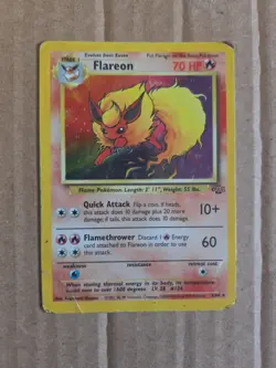 Pokemon TCG Flareon Jungle 3/64 Holo Unlimited Holo Rare - Image 1