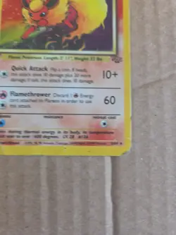 Pokemon TCG Flareon Jungle 3/64 Holo Unlimited Holo Rare - Image 5