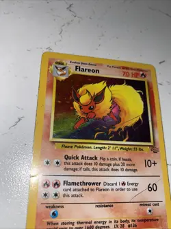 Pokemon TCG Flareon Jungle 3/64 Holo Unlimited Holo Rare - Image 3