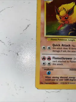 Pokemon TCG Flareon Jungle 3/64 Holo Unlimited Holo Rare - Image 4