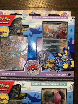 Set Of 2 Pokemon 2024 Honolulu World Championship Deck Box Factory Sealed - Image 5