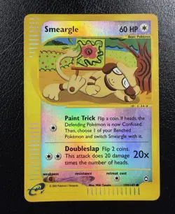 Smeargle 109/147 Reverse Holo Aquapolis 2002 Pokemon TCG HP/DMG - Image 1