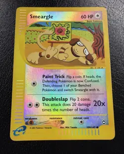Smeargle 109/147 Reverse Holo Aquapolis 2002 Pokemon TCG HP/DMG - Image 4