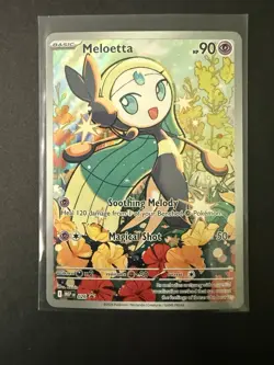 Pokemon Meloetta Illustration Rare Holo 026. Promo From Battle Deck. NM. - Image 1