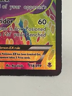 2014 Pokemon TCG Gengar Ex Full Art Holo RARE HP 114/119 Poor Condition - Image 2