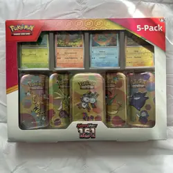 Pokemon Scarlet & Violet - 151 5-pack Mini Tins Costco *NEW/SEALED* - Image 1