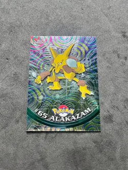 Alakazam #65 - Topps Chrome Spectra Holo TV Animation Edition - Vintage Pokemon - Image 1