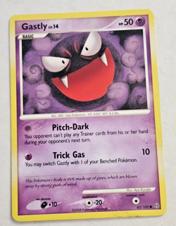 Gastly Pokemon TCG Card ( #62/100 Stormfront Pokemon LP 2008 ) - Image 1