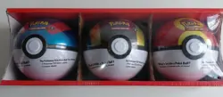 *NEW* Pokemon - 3-Pack Poke Ball Tin - Costco (9 Packs Total & 8 Stickers) - Image 1