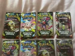 Pokemon Mega Evolution Perfect Order Sealed Sleeved 8 Pack Lot - Image 3
