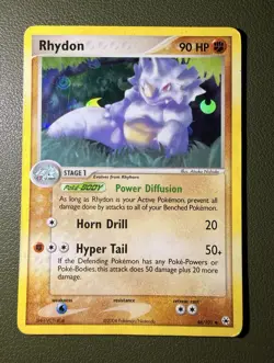 The Pokemon Company Rhydon 46/101 EX Hidden Legends 2004 Holo Rare Stage 1 90 HP - Image 1