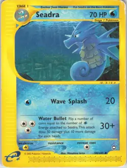 Seadra – Pokemon TCG Aquapolis 58/147 Uncommon HP - Image 1