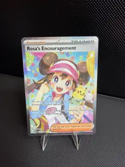 POKEMON ROSA’S ENCOURAGEMENT SIR 123/088 ME03 PERFECT ORDER HOLO MINT GRADEABLE - Image 1