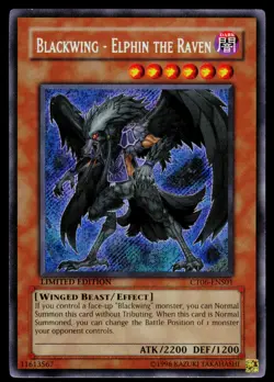 Blackwing - Elphin the Raven - CT06-ENS01 NM 2009 Collectors Tin Yu-Gi-Oh - Image 1