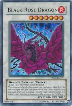 YUGIOH Black Rose Dragon - CSOC-EN039 - Ultra Rare Unlimited NM - Image 1