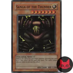 Yugioh Sanga of the Thunder MRD-E025 Super Rare MP - Image 1