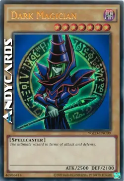 DARK MAGICIAN • (Mago Nero) • Ultra R • YGLD ENC09 • Unl • YUGIOH! • ANDYCARDS - Image 1