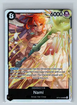 Adventure on Kami's Island One Piece CCG Nami #OP15-086 Foil - Image 1