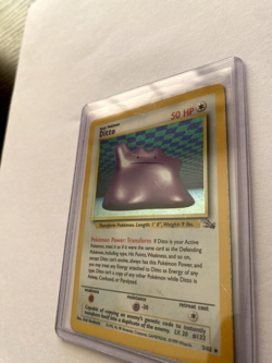 Ditto RARE HOLO 3/62 Fossil WOTC 1999 Pokemon Card TCG - Image 3