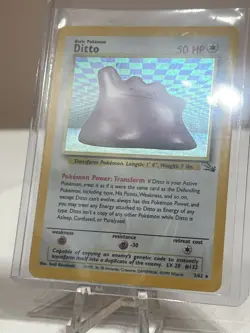 Pokemon TCG Ditto Fossil 3/62 Holo Unlimited Holo Rare 1999 WOTC - Image 2